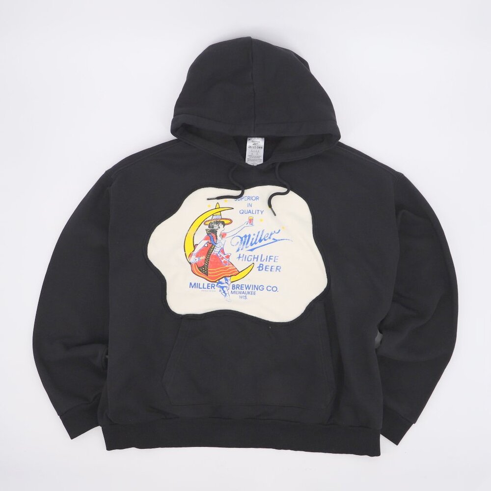 MILLER BREWING UPCYCLED REWORKED HOODIE Size 3X